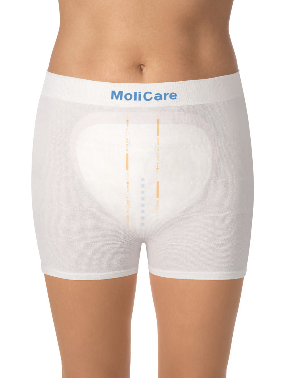 White MoliCare underwear on a white background
