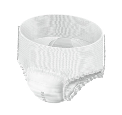 White men's underwear on a white background