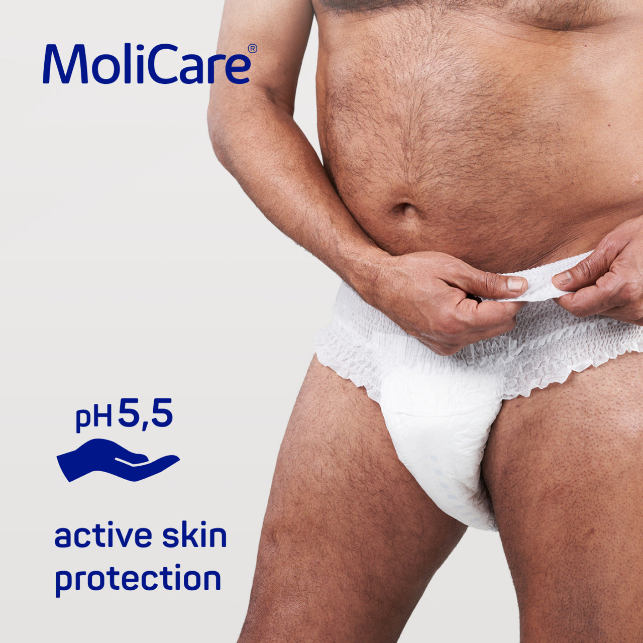 MoliCare product with pH 5.5 label on a white background