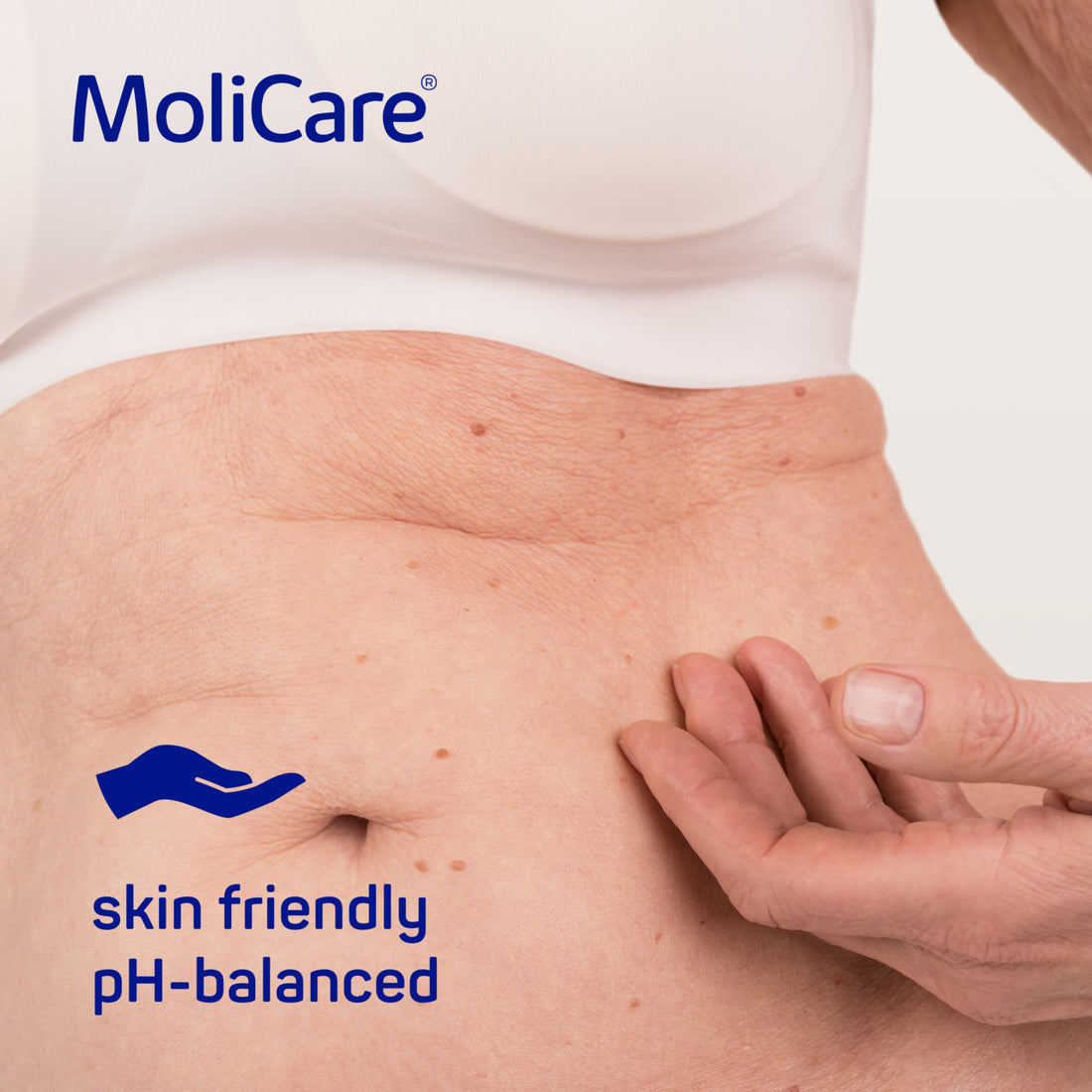 MoliCare Skin cream tube on a white background