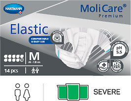 MoliCare Premium Elastic packaging on a white background