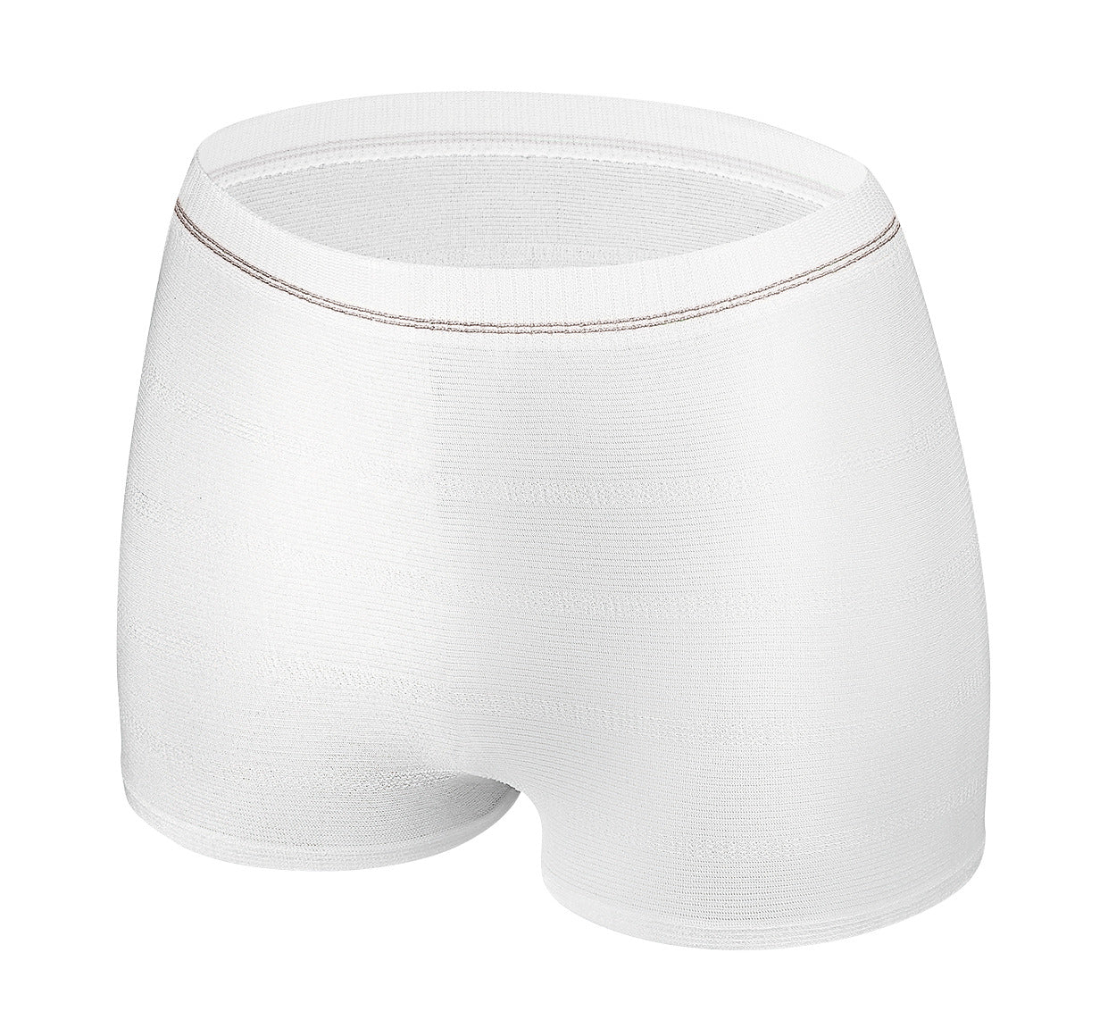 White boxer briefs on a white background