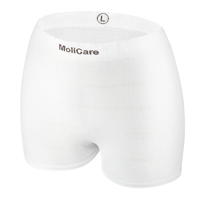 Package of MoliCare Premium Fixpants on a white background