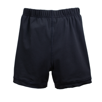 Black shorts on a white background