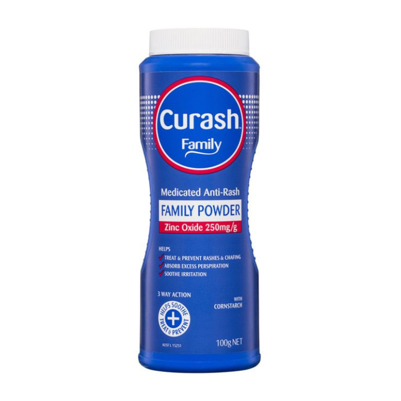 Curash Family Medicated Rash Powder With Cornstarch 100g