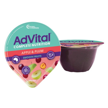 Flavour Creations Advital Nutritionally Complete Plum & Apple Smooth Fruits 120gm