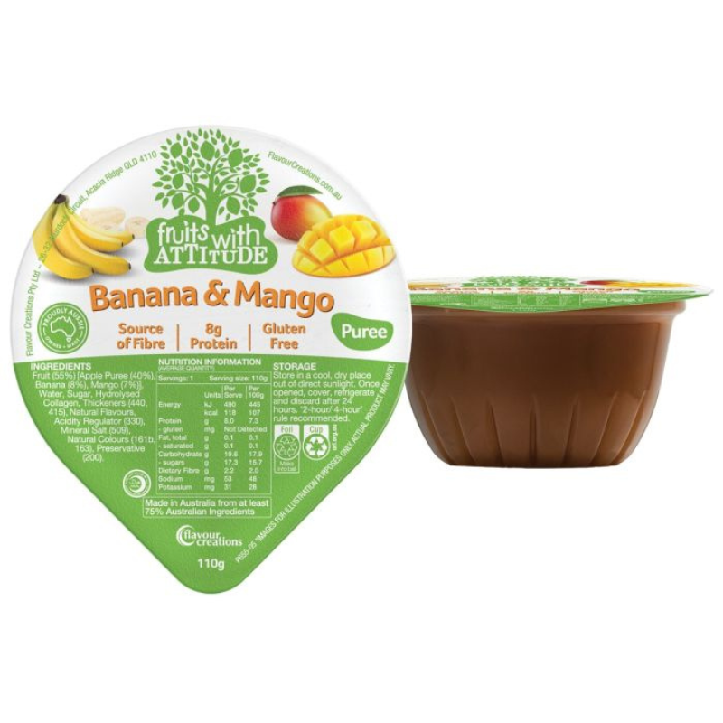 Fruits with Attitude Banana & Mango With 8g Protein 110g A-BM/12 (Box 12)