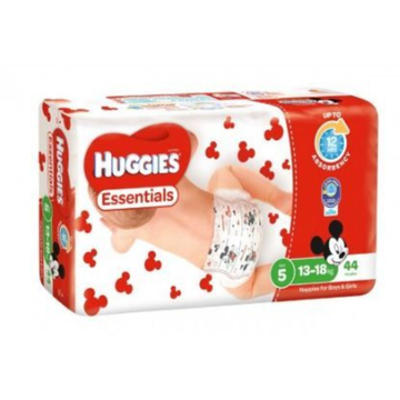Huggies Essentials Nappies Mega Pack - Walker (Carton of 176)