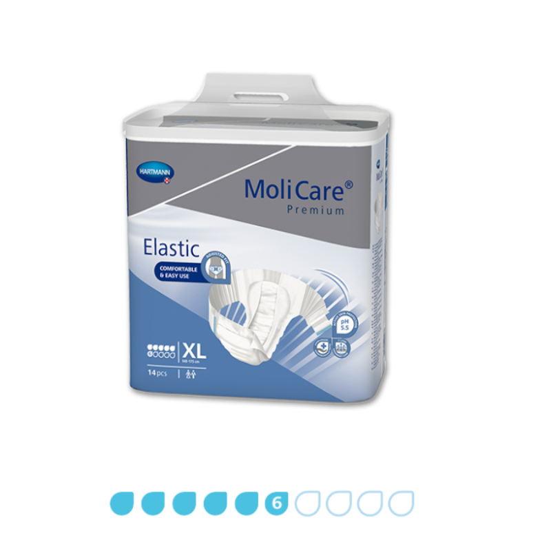 MoliCare Premium Elastic packaging on a white background