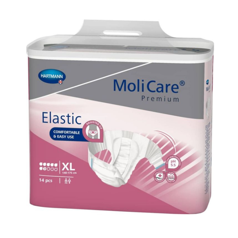 MoliCare Premium Elastic packaging on a white background