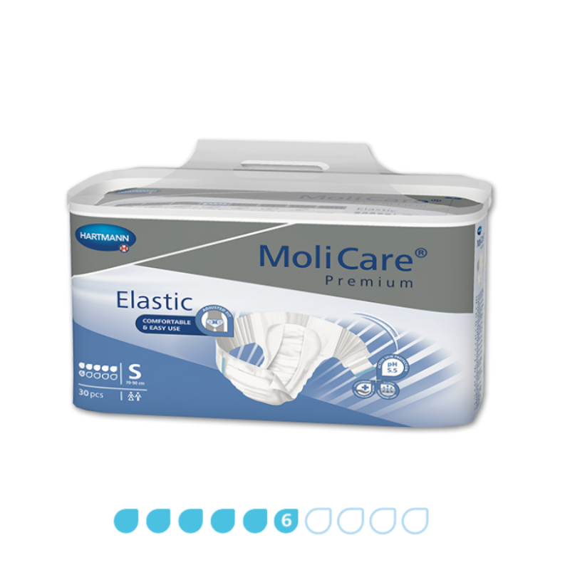 MoliCare Premium Elastic packaging on a white background
