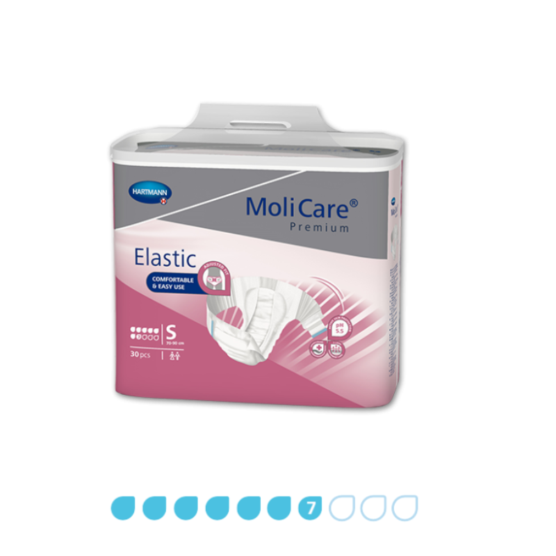 MoliCare Premium Elastic packaging on a white background