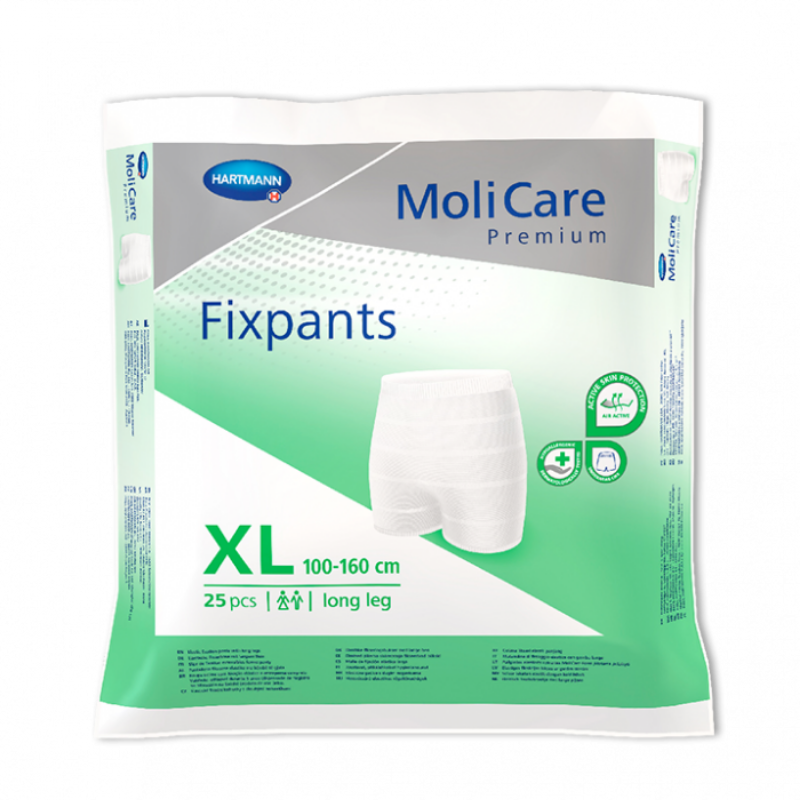 Package of MoliCare Premium Fixpants XL on a white background