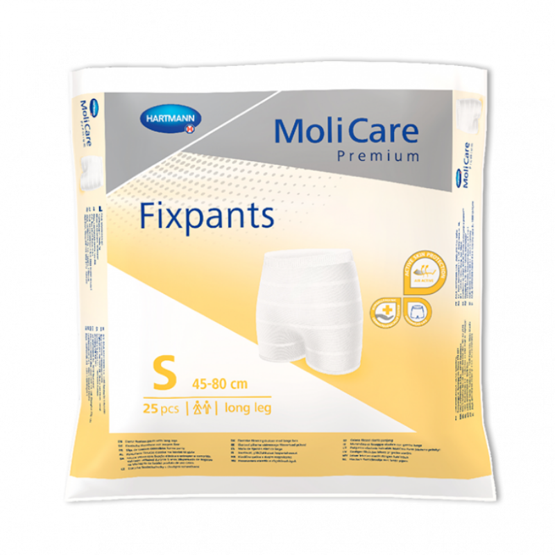 Package of MoliCare Premium Fixpants on a white background