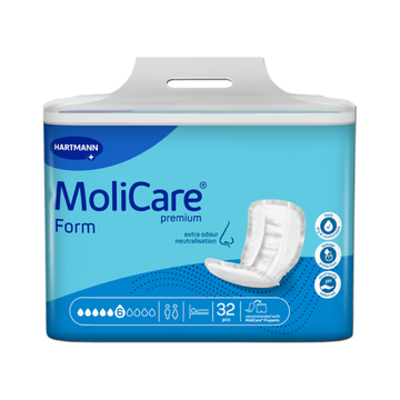 MoliCare premium Form packaging with blue and white design on a white background