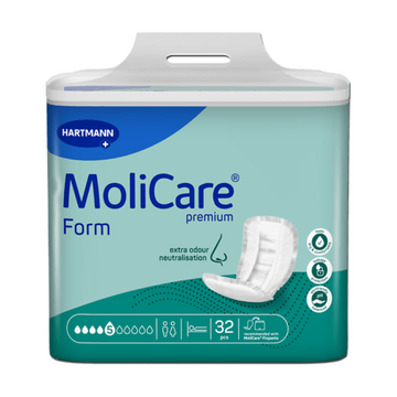 MoliCare premium Form packaging with Hartmann branding on a white background