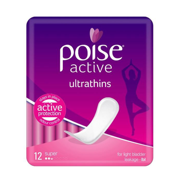 Package of Poise Active ultrathins on a white background