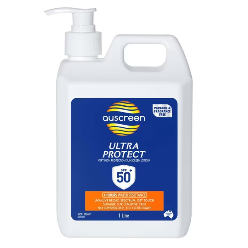 Sunscreen SPF 50+ 1 Litre Ultra Protect Auscreen 106973