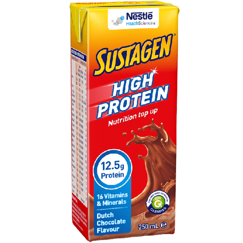 Sustagen High Protein Liquid Dutch Chocolate 250ml 12401460