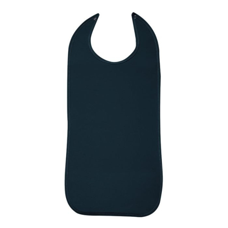 Black bib on a white background