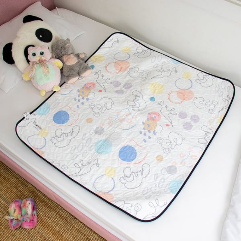 Waterproof & Absorbent Bed Pad No Flaps Joey Animal Print