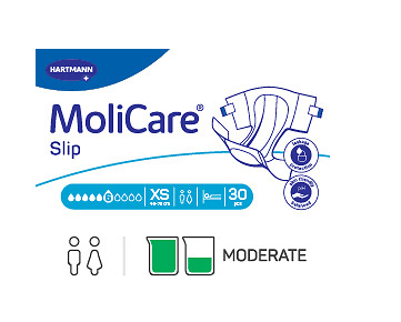 MoliCare Slip Unisex XS Extra Small 6 Drops