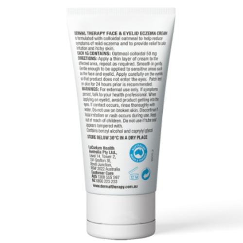 Dermal Therapy Face & Eyelid Eczema Cream 40g