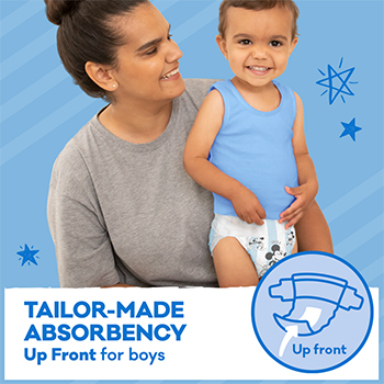 Huggies Nappies Ultra Dry Walker Boys Size 5 13-18kg 2117 (Box of 64)
