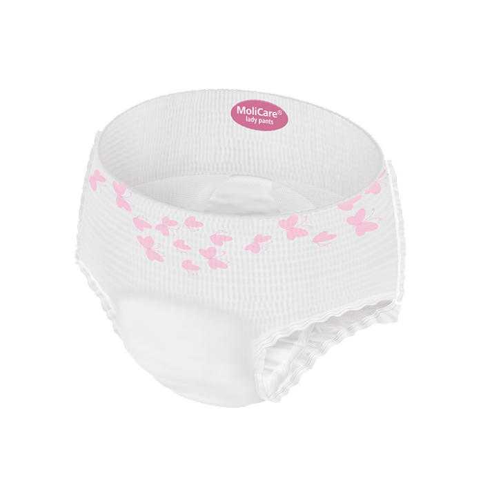 MoliCare Premium lady pants packaging on a white background