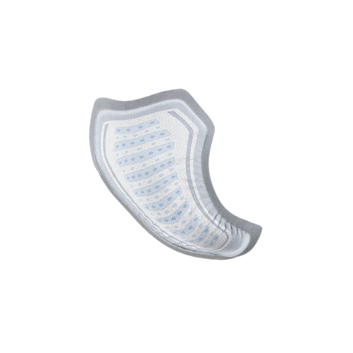 White and gray diaper insert on a white background