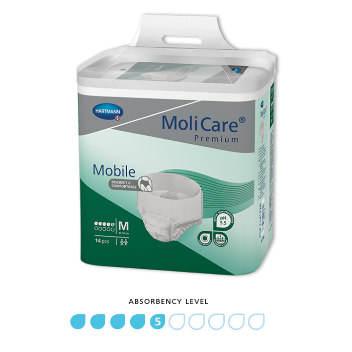 MoliCare Premium Mobile Unisex Pull-Ups Medium 5 Drops