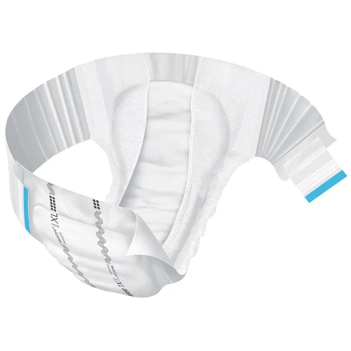 White underwear with brand logo on a white background