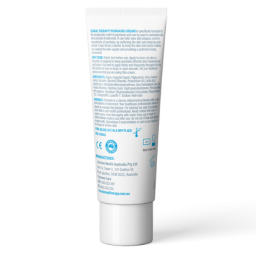 Tube of cream with label on a white background